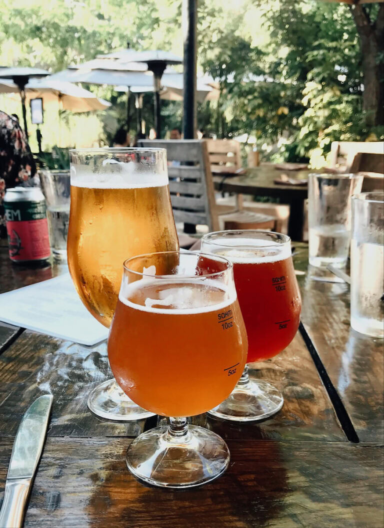 Three Beers at Stone Brewery in Escondido