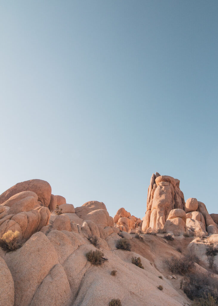 Rocks During Golden Hour in Joshua Tree