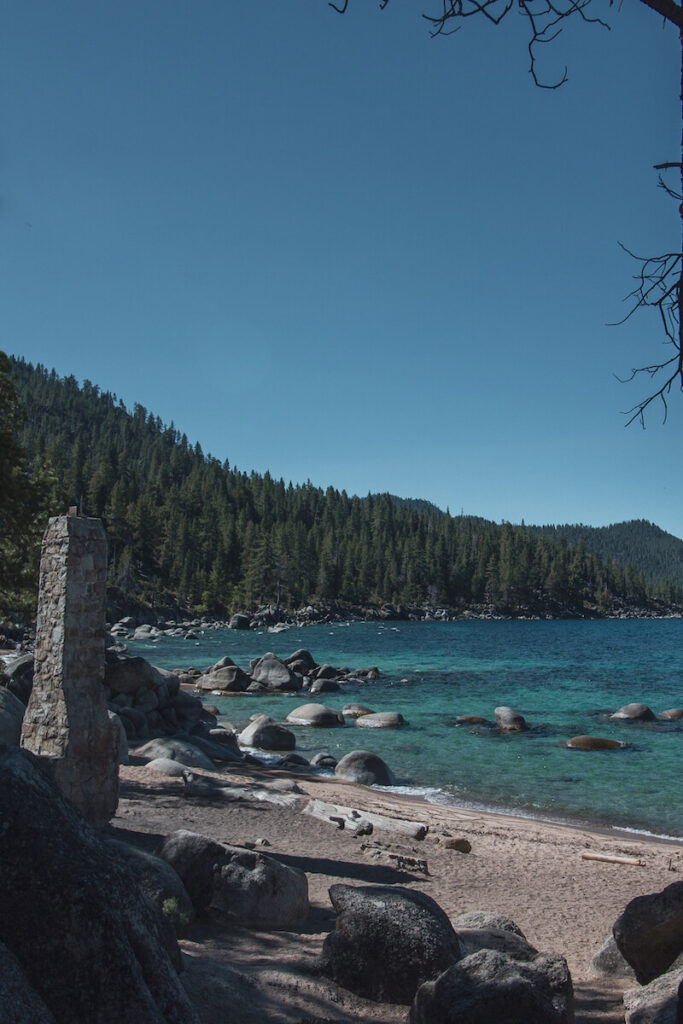 Chimney at Chimney Beach in Lake Tahoe