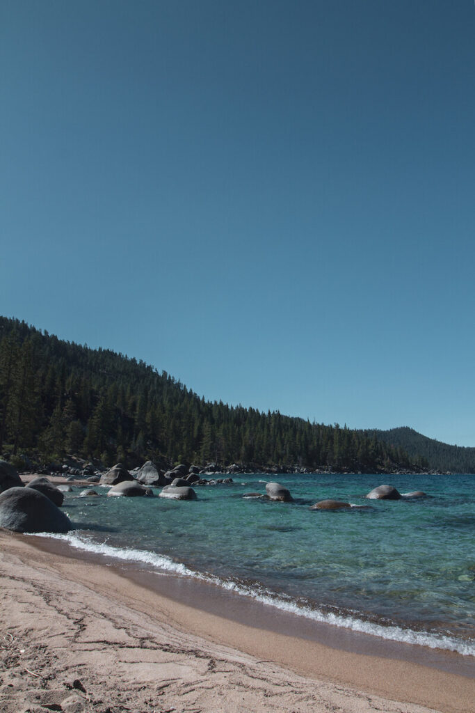 Chimney Beach in Lake Tahoe