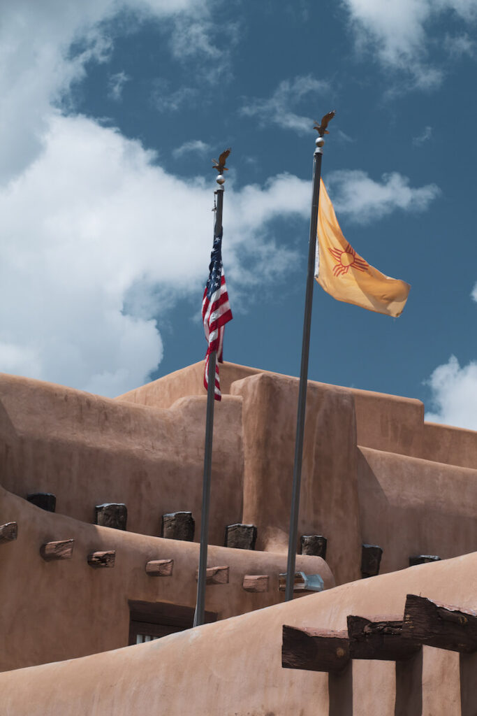 Flags in Santa Fe