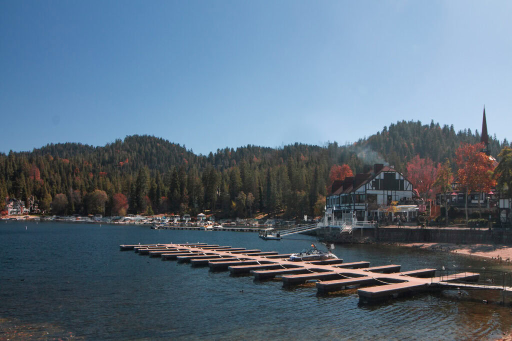 Lake and Town in Lake Arrowhead