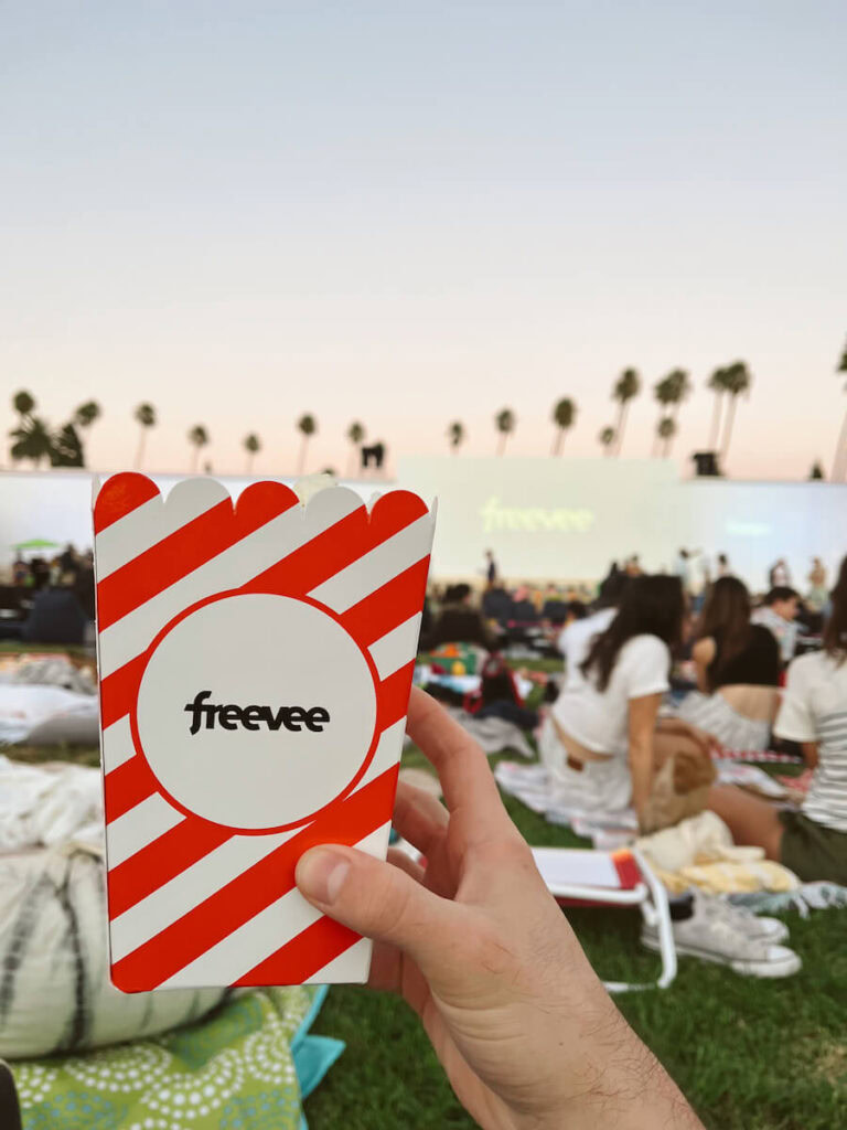 Popcorn at Hollywood Forever Cemetery