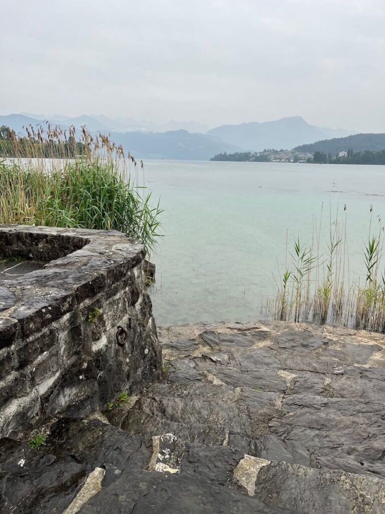 Steps to Lake Lucerne