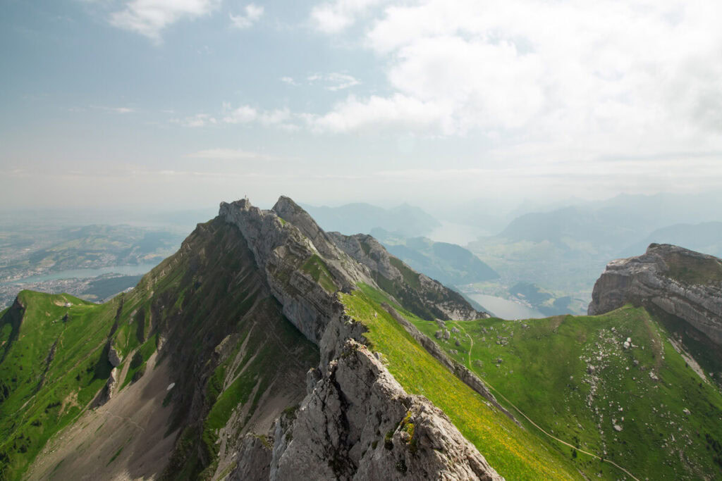 View of Mountains and Lakes from Tomlishorn Peak