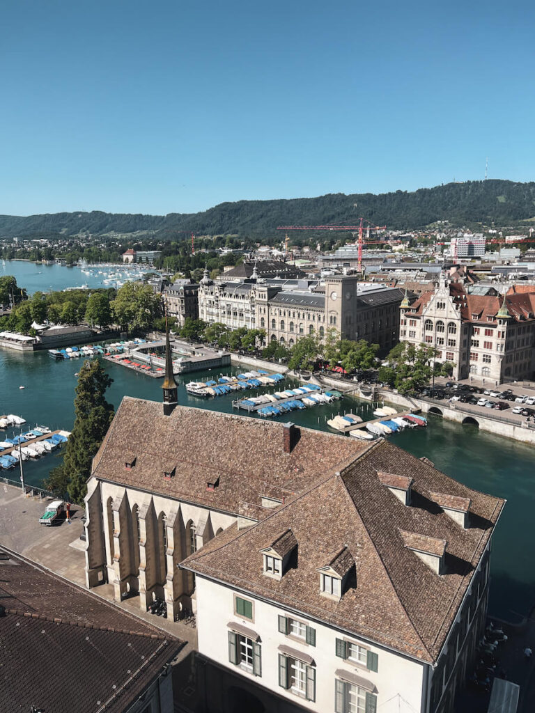 View from Karlsturm at Grossmunster