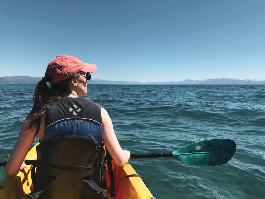 Kayaking from Kings Beach