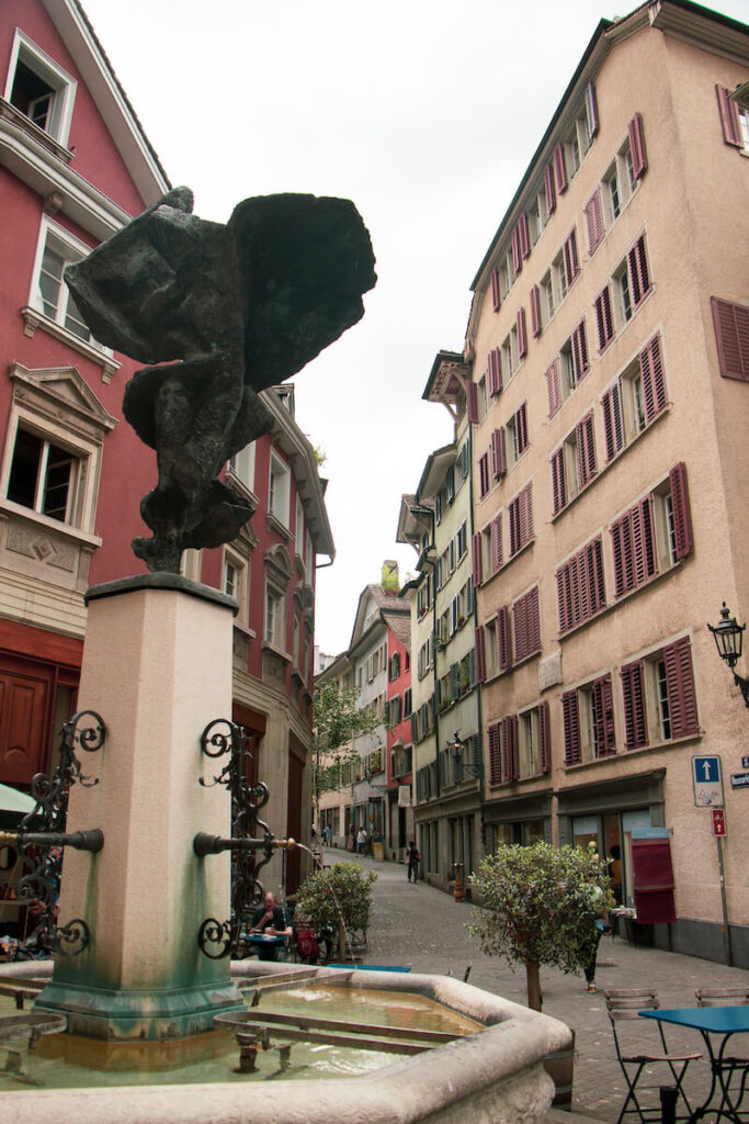 Fountain in Altstadt (Old Town) Zurich