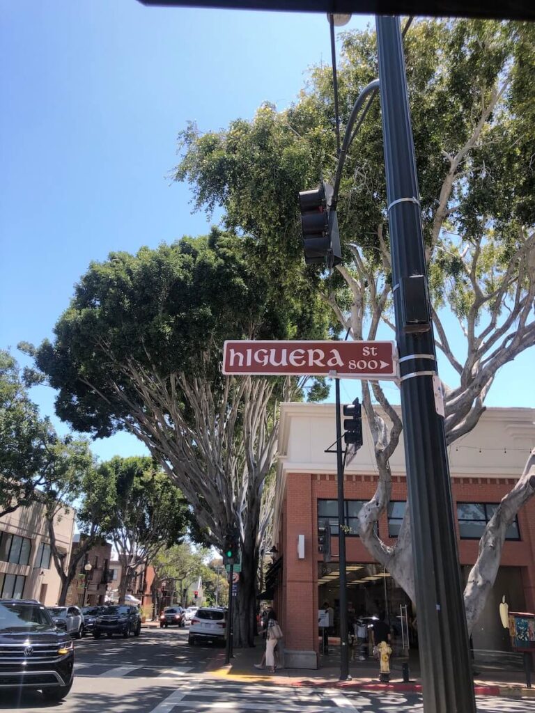 Street Sign in San Luis Obispo