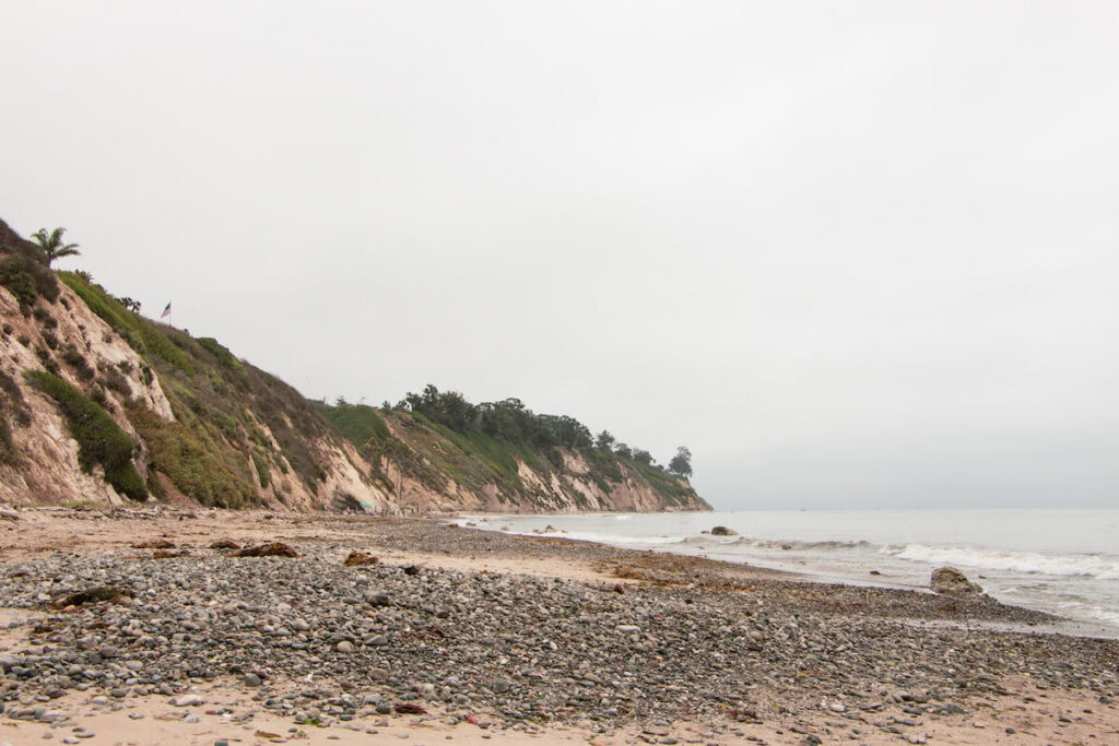 Cloudy view at Arroyo Burro Beach