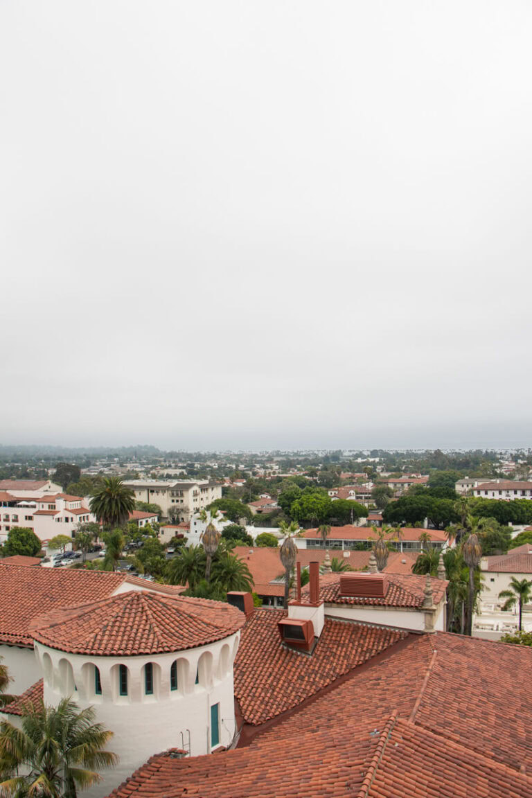 View from the Clock Tower at the Santa Barbara Courthouse