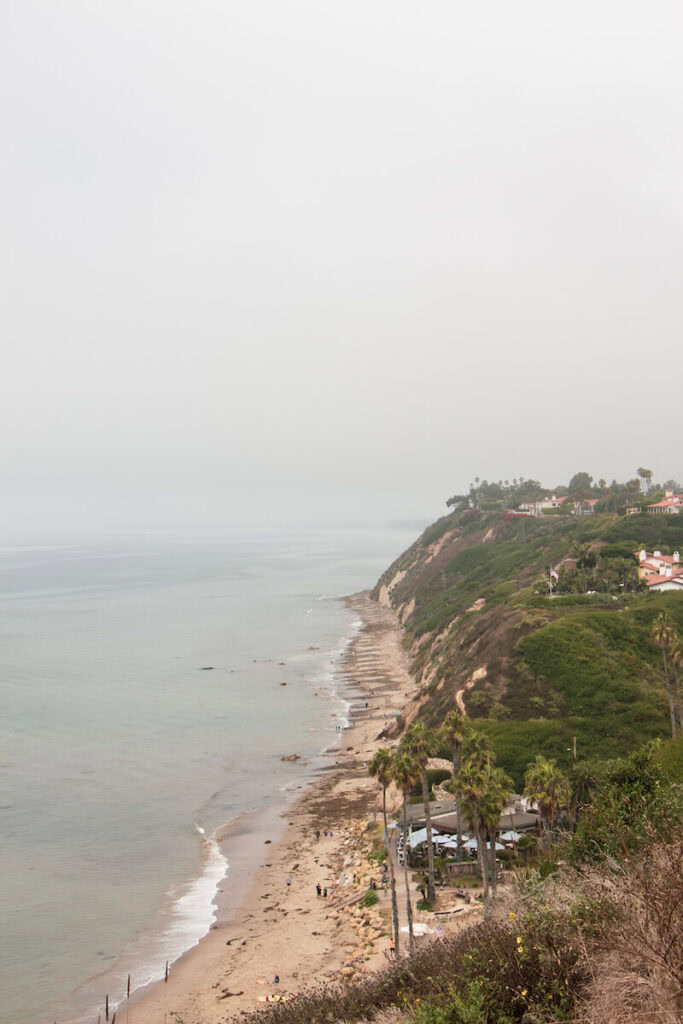 View of the coastline from the Arroyo Beach Loop Trail