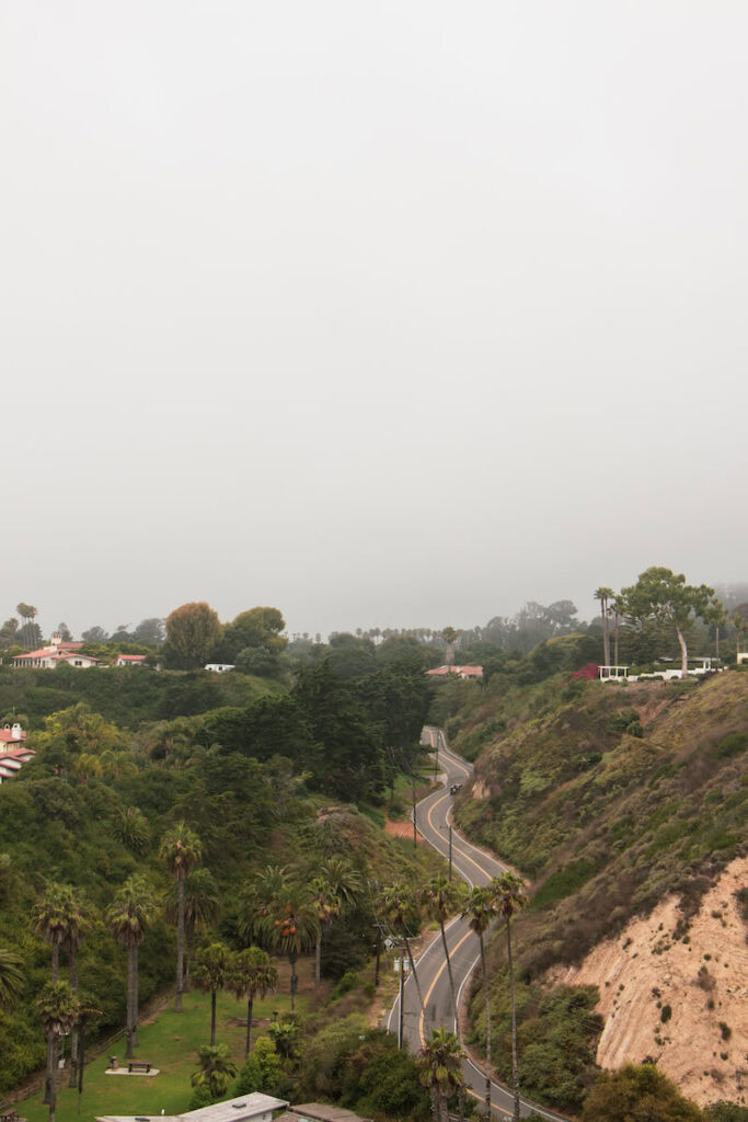 Winding street near Arroyo Burro Beach