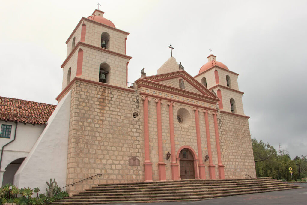 Exterior of Old Mission Santa Barbara