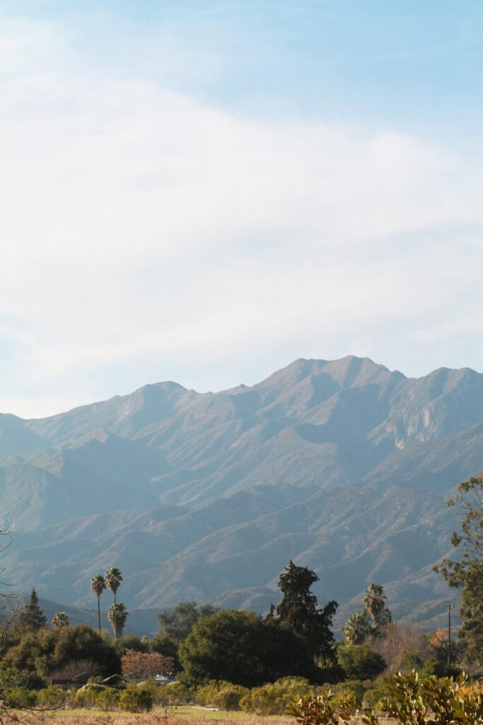 View at a Mountain from Ojai Meadows Preserve