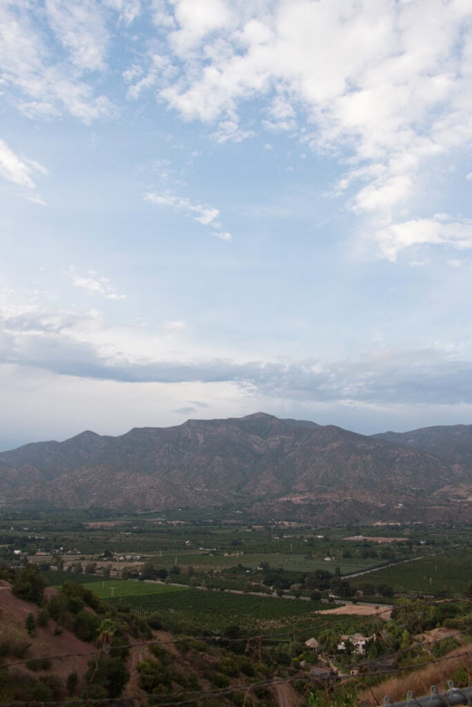 A view overlooking the Ojai Valley and Topa Mountains from the scenic point