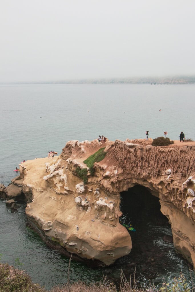 A sea cave in La Jolla