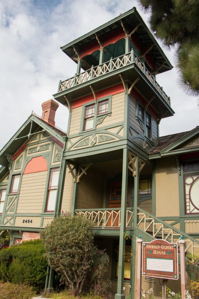 A Victorian home on Heritage Park Row