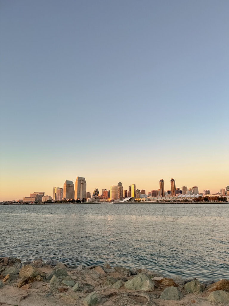 A view of the San Diego skyline from Coronado Island