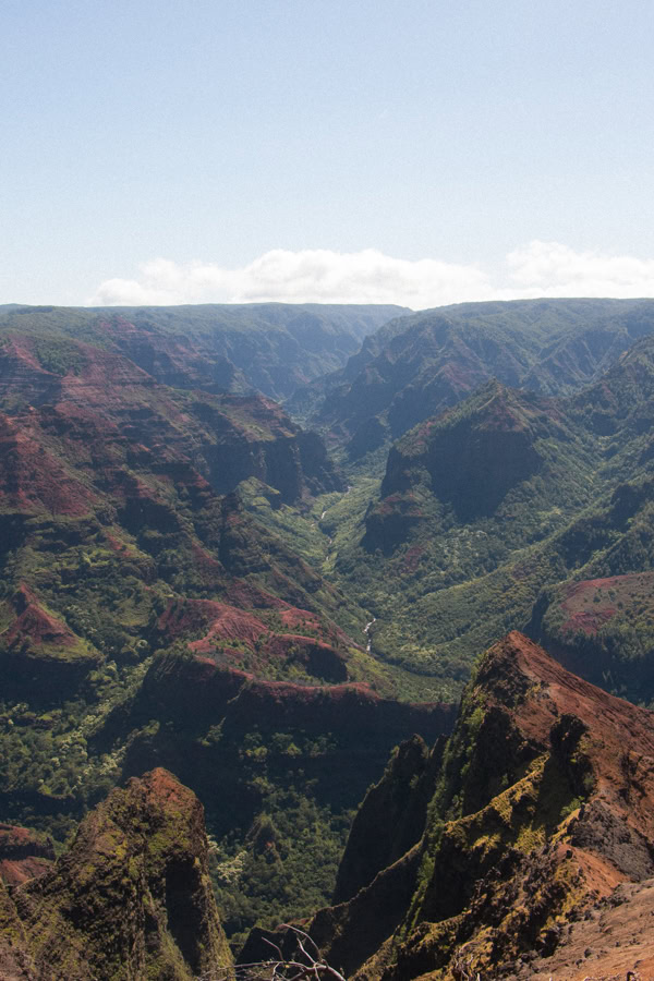 Mountains and canyons in Waimea Canyon State Park